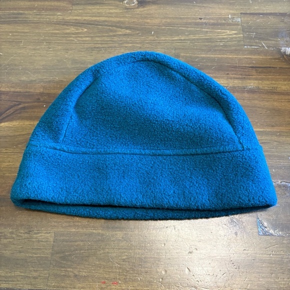 Patagonia Vintage Fleece Beanie Winter Hat Teal Blue USA M Ski Snowboarding - Picture 2 of 6